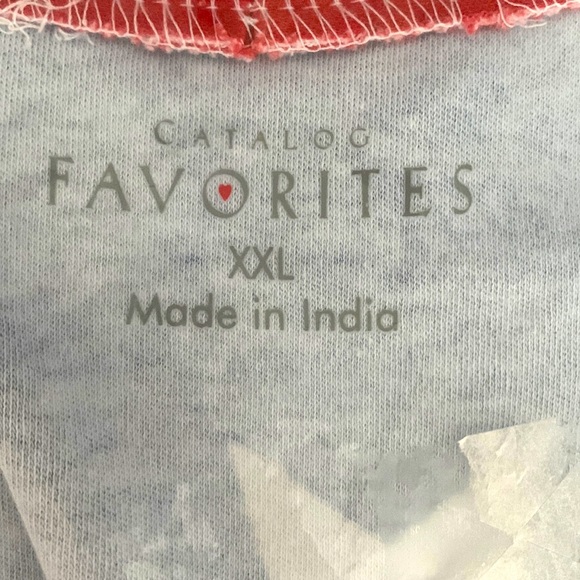 Catalog Favorites Stars and Stripes Patriotic Women’s XXL Cotton Robe, NWT - Picture 2 of 5